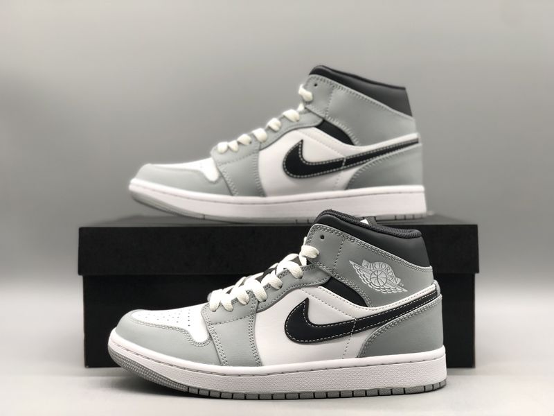 Air Jordan 1 Mid Light Smoke Grey 554724-078