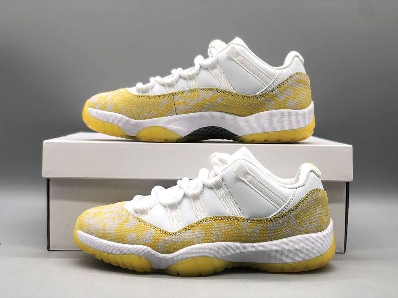 Air Jordan 11 Retro Low Yellow Snakeskin AH7860-107 Mens