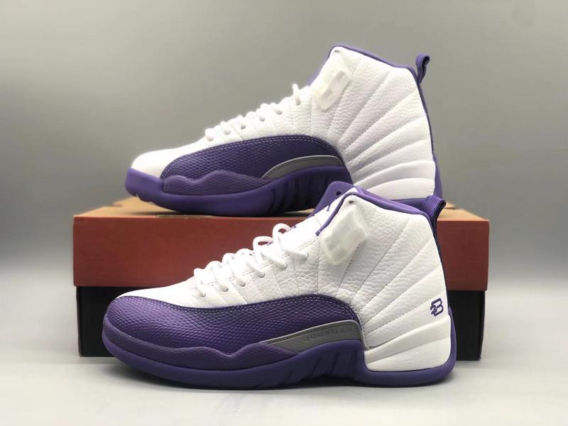 Air Jordan 12 Kevin Martin PE White Purple