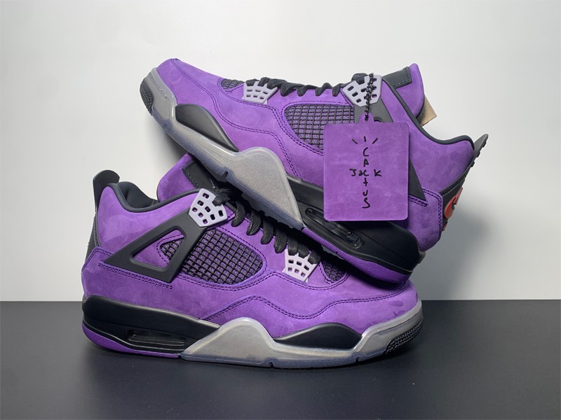 Travis Scott x Air Jordan 4 Purple Suede